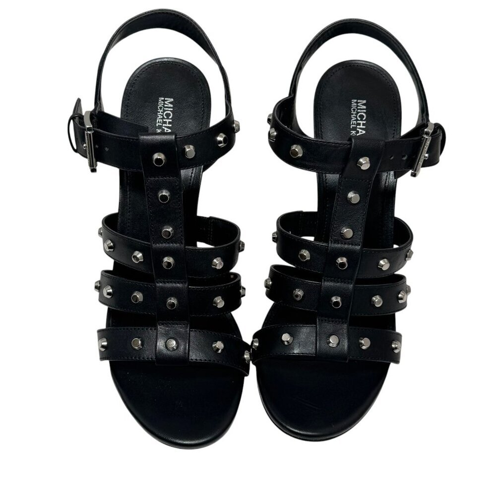 Michael Kors Women's Jagger Studded Stiletto Sandals, Black size 10 NEW $185 - Picture 5 of 7